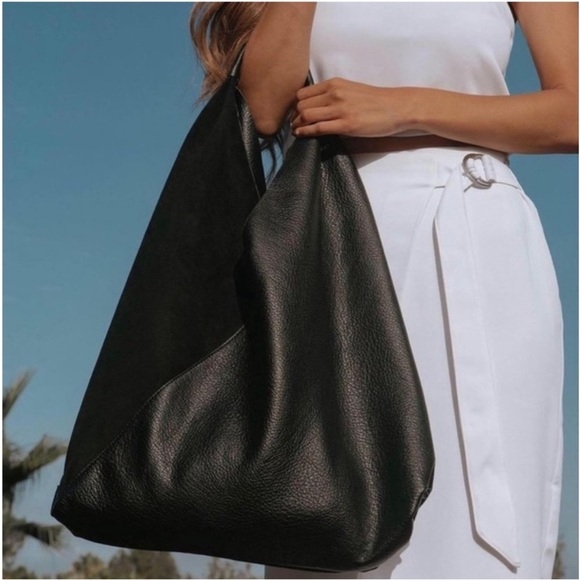 Shiraleah Arden Tote, Black Vegan Leather - Picture 3 of 9
